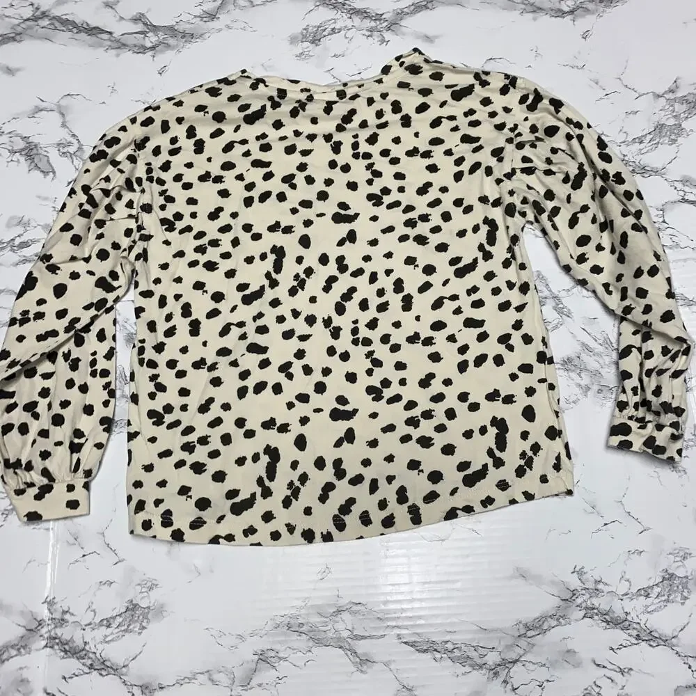 Zara Girls Set of 2 Shirts Girls Youth Size 8-9 Animal Print & Sweatshirt